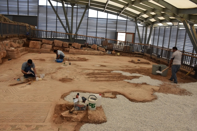 Adıyaman'da 9 yıl önce bulunan mozaik ziyarete açılıyor